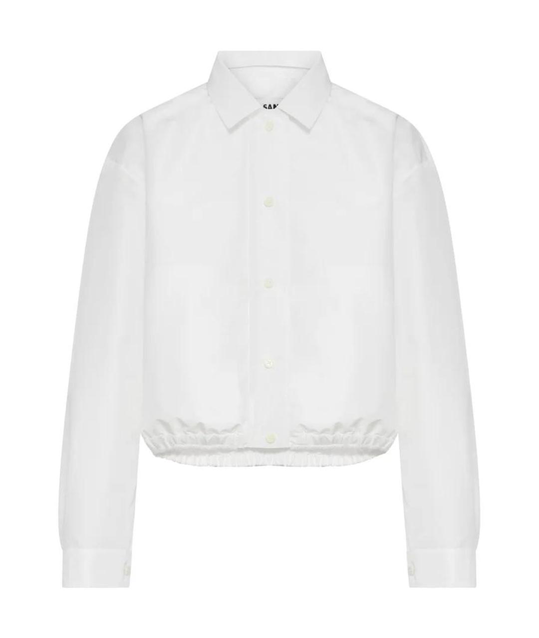 JIL SANDER Белая полиэстеровая куртка, фото 1