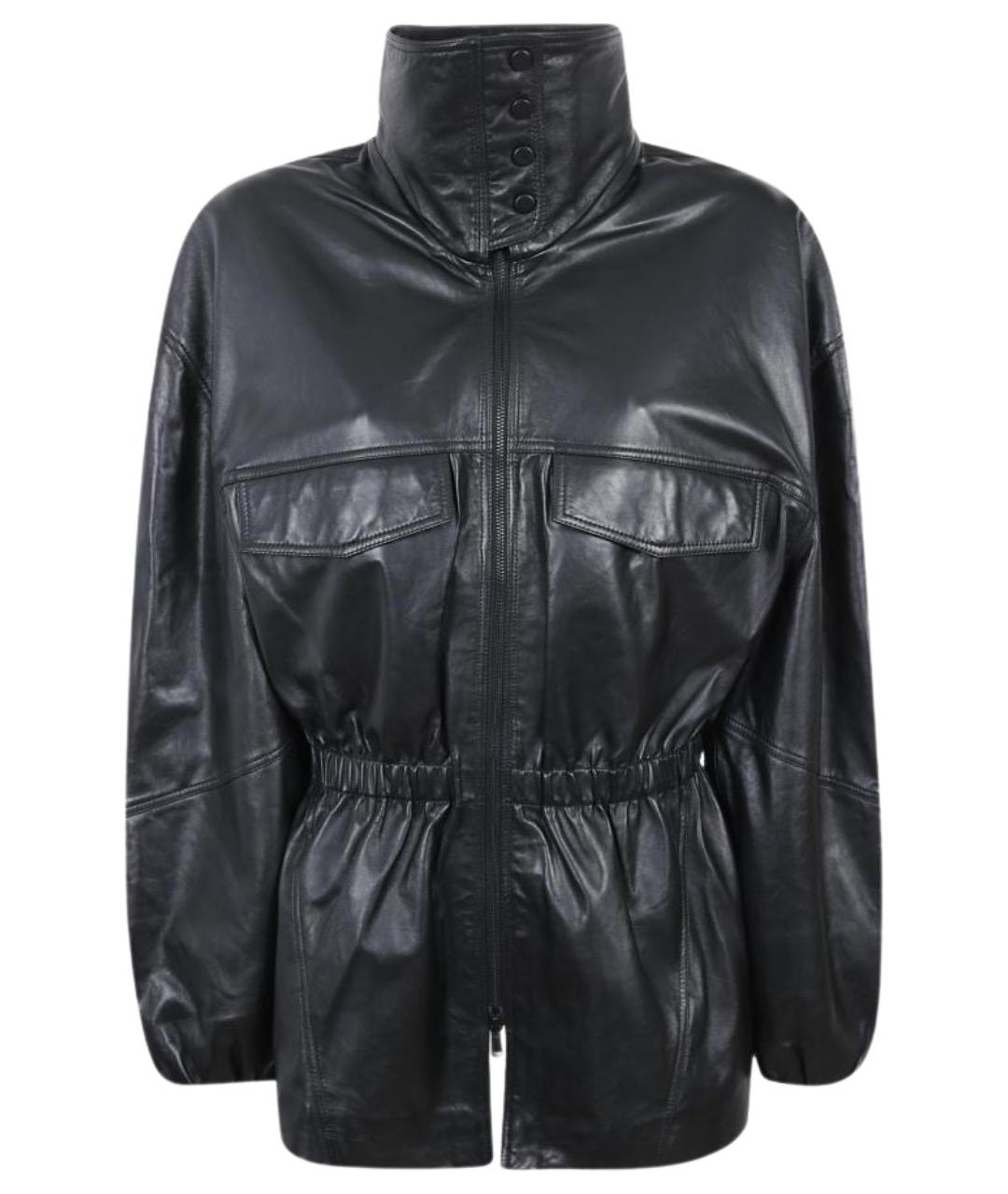 THE FRANKIE SHOP Черная кожаная куртка, фото 1