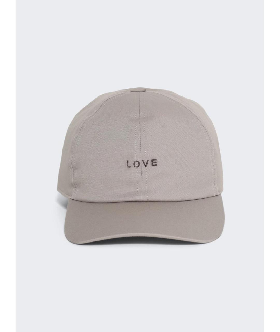 RICK OWENS Серая хлопковая кепка, фото 2