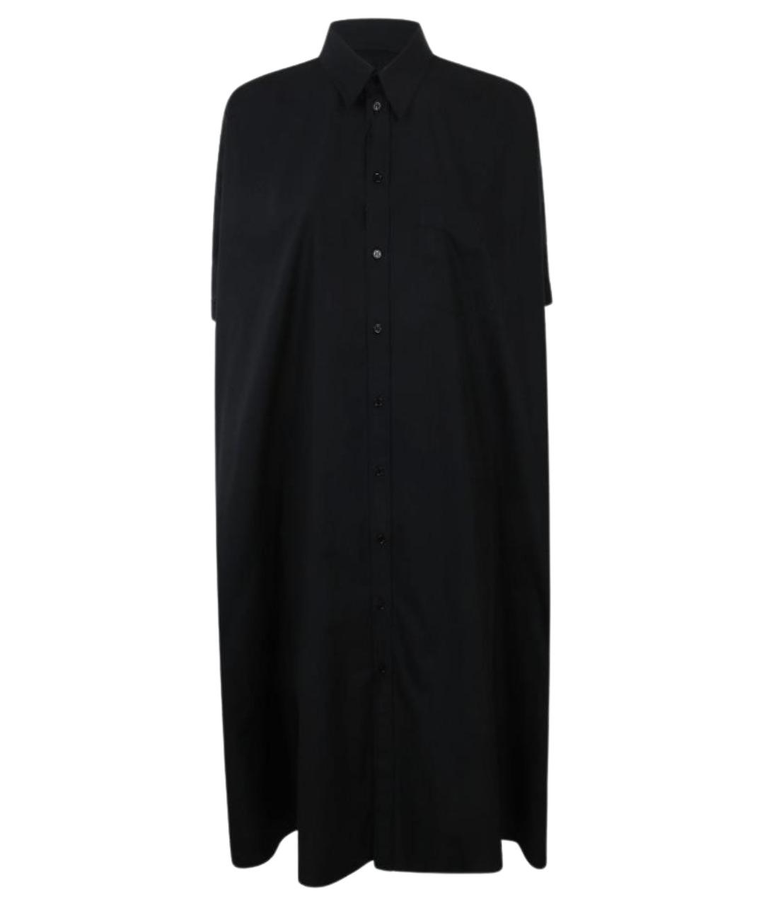 MM6 MAISON MARGIELA Черное хлопковое повседневное платье, фото 1