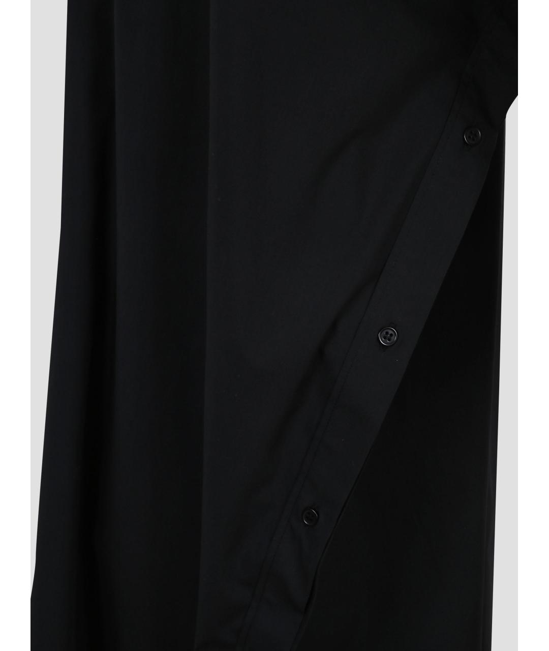 MM6 MAISON MARGIELA Черное хлопковое повседневное платье, фото 3