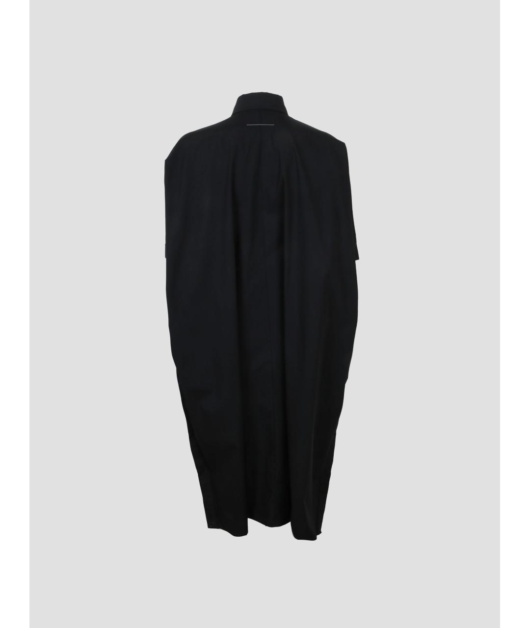 MM6 MAISON MARGIELA Черное хлопковое повседневное платье, фото 2