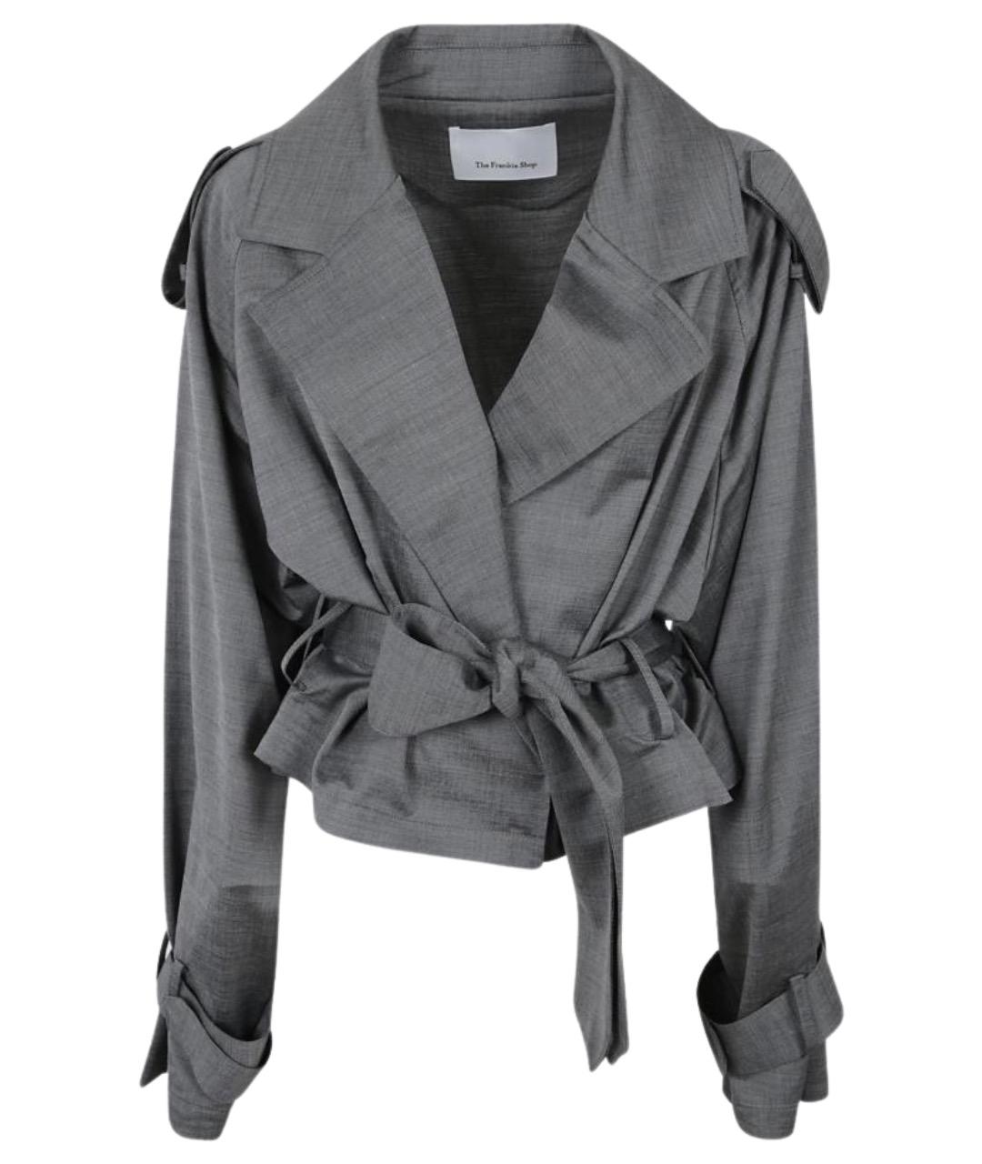 THE FRANKIE SHOP Серая вискозная куртка, фото 1