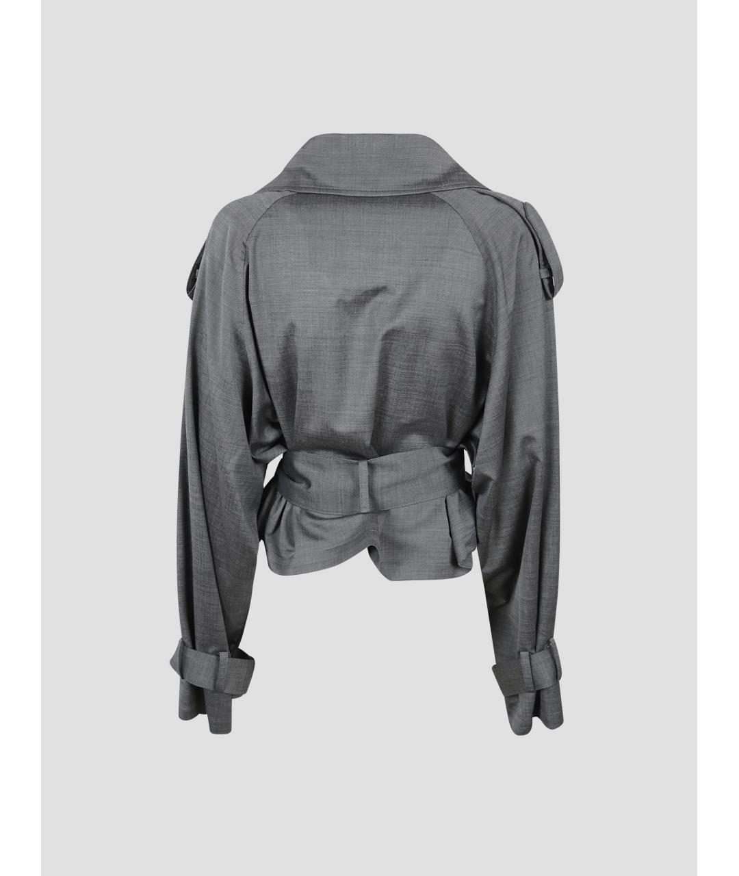 THE FRANKIE SHOP Серая вискозная куртка, фото 2