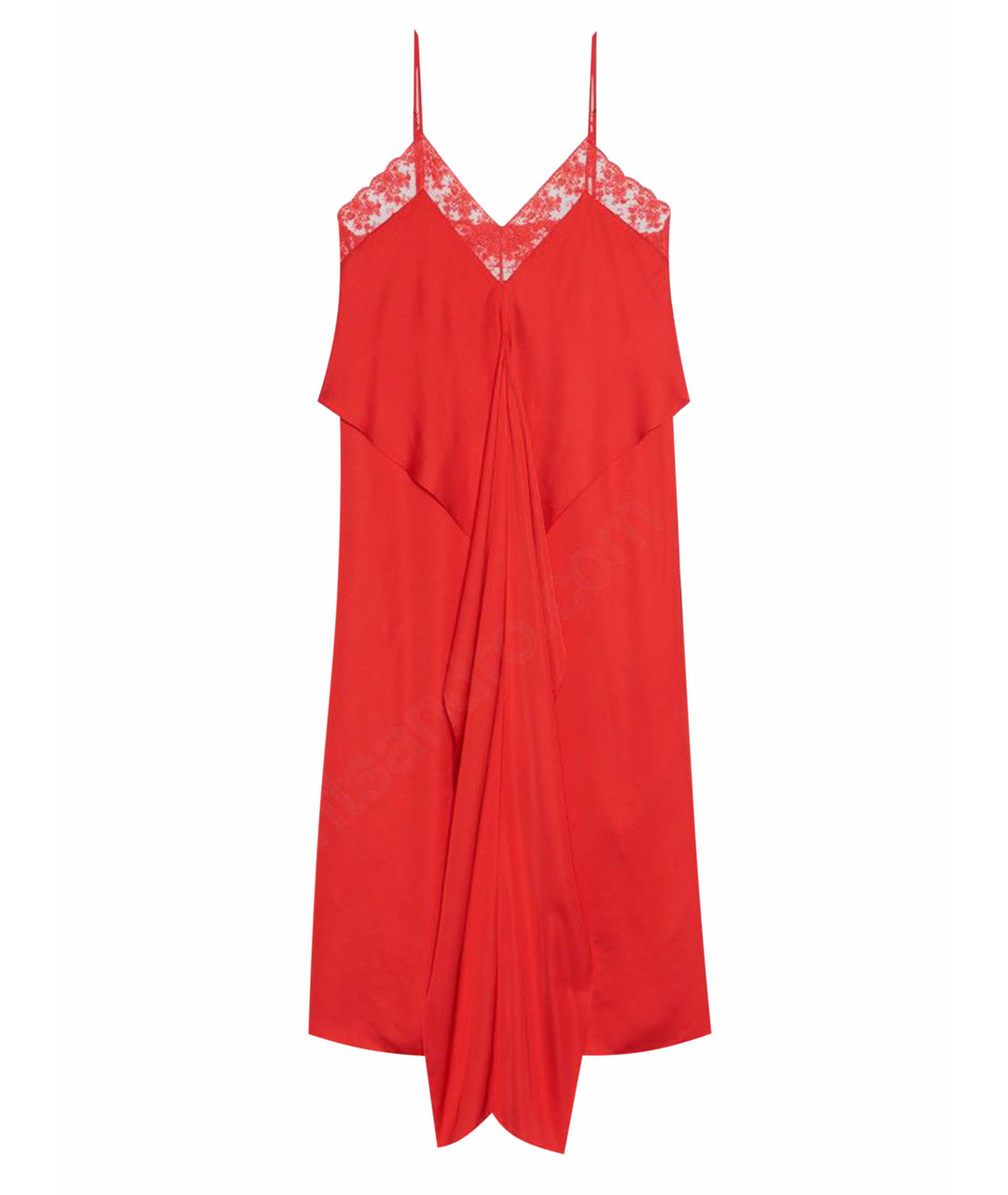 SANDRO Красное вискозное повседневное платье, фото 1