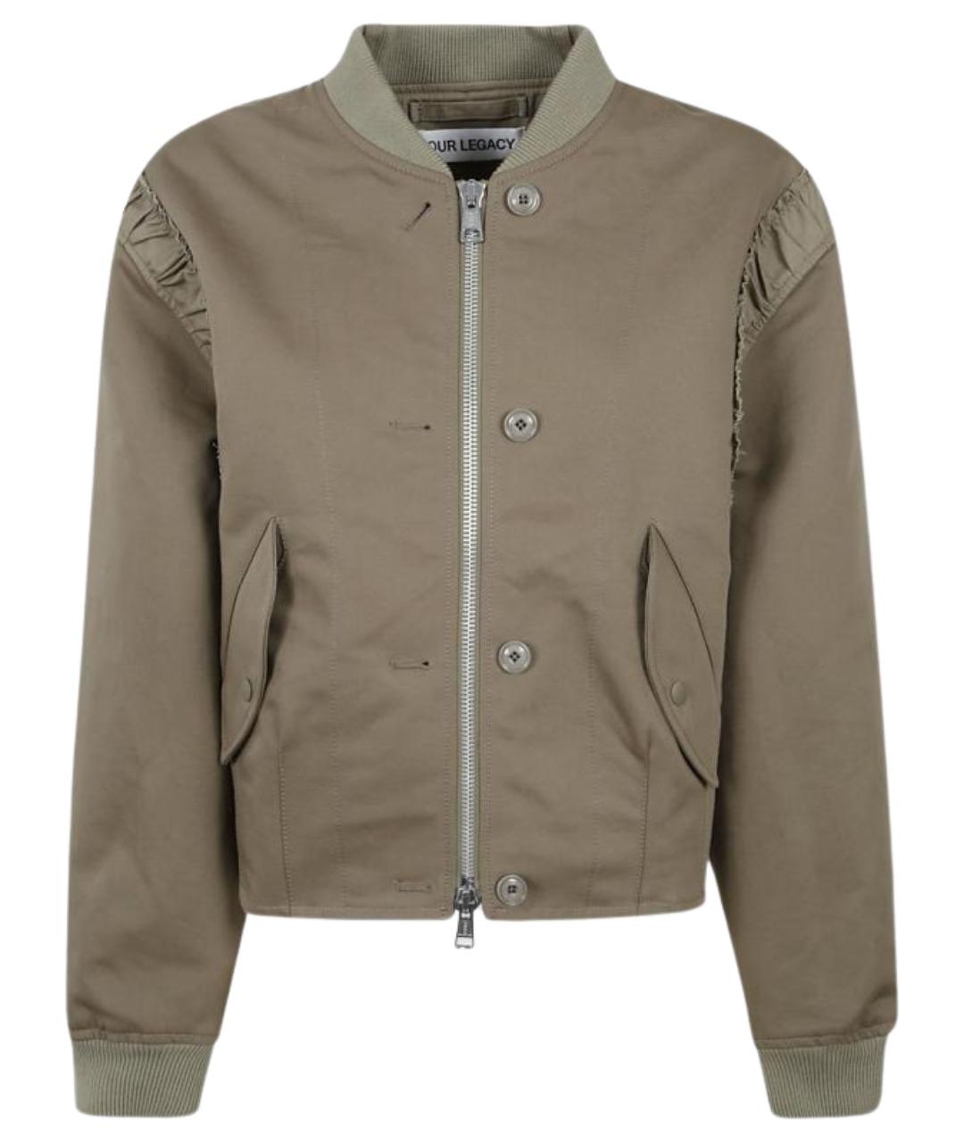 OUR LEGACY Зеленая хлопковая куртка, фото 1