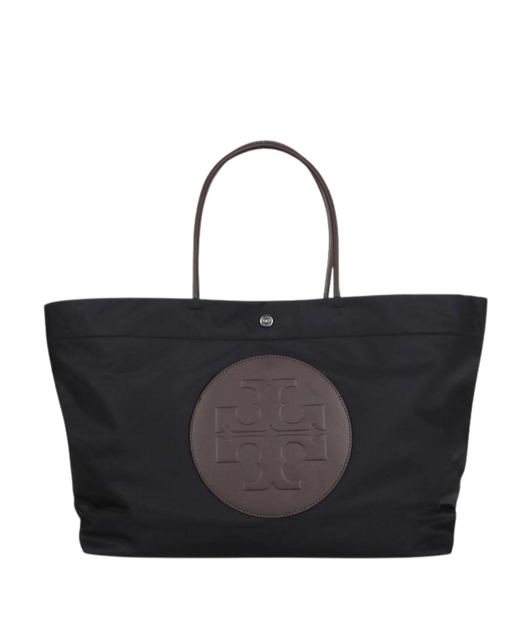 TORY BURCH Черная синтетическая сумка тоут, фото 1