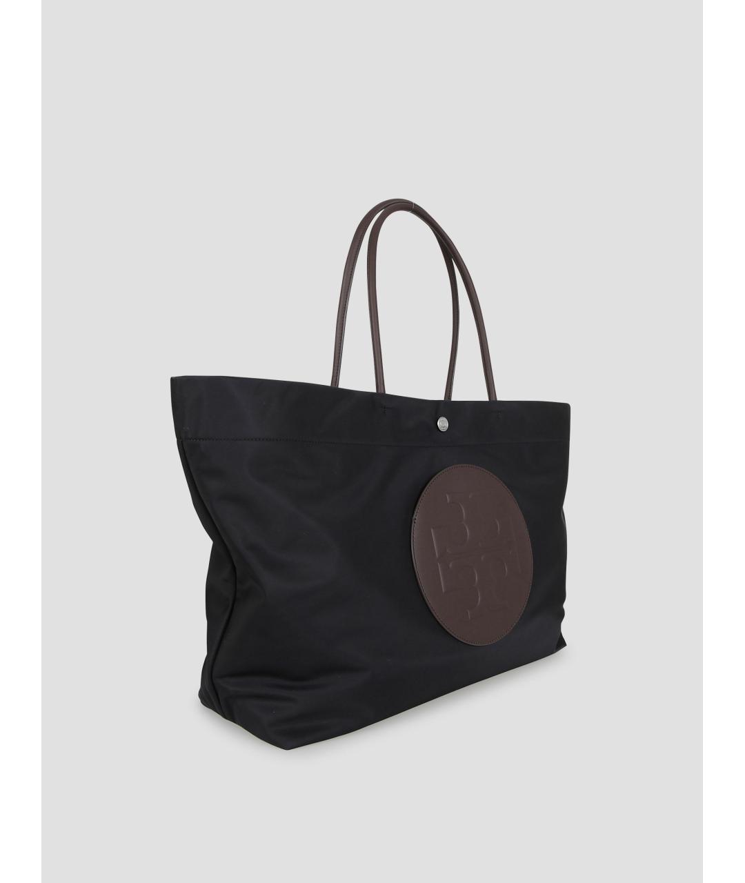 TORY BURCH Черная синтетическая сумка тоут, фото 2