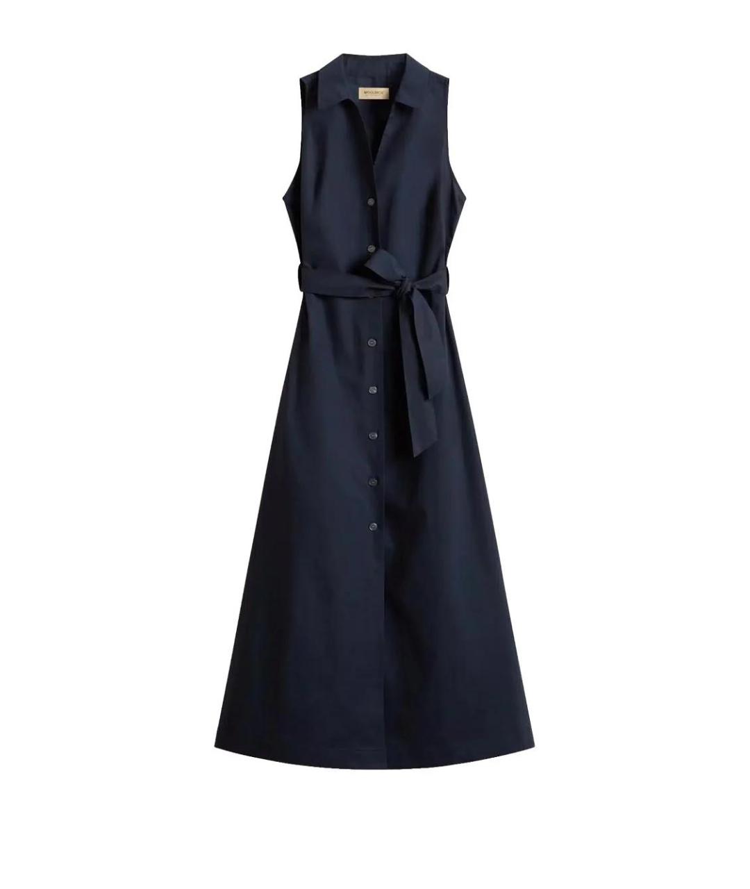 WOOLRICH Синее хлопковое повседневное платье, фото 1