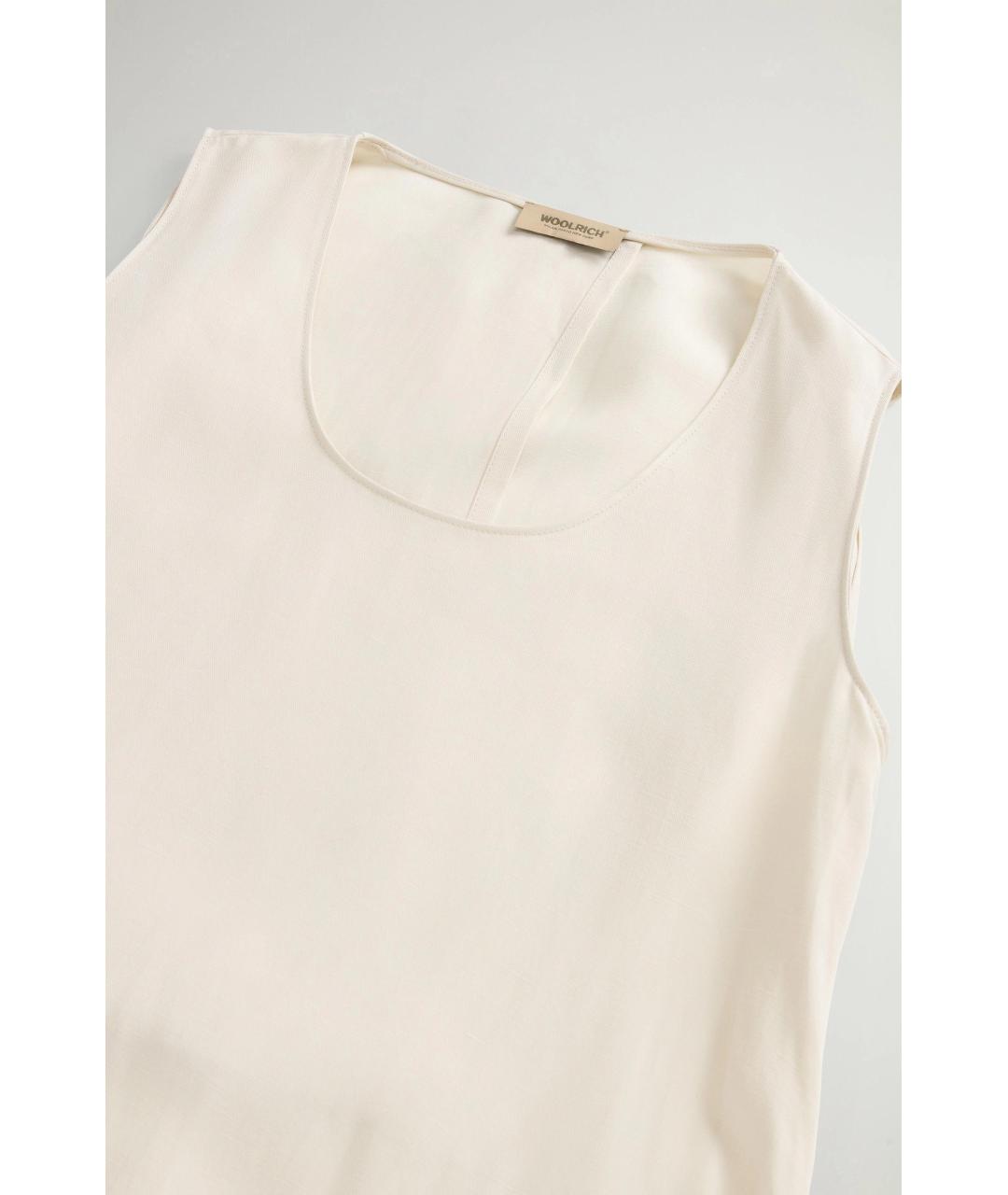 WOOLRICH Белое льняное повседневное платье, фото 2