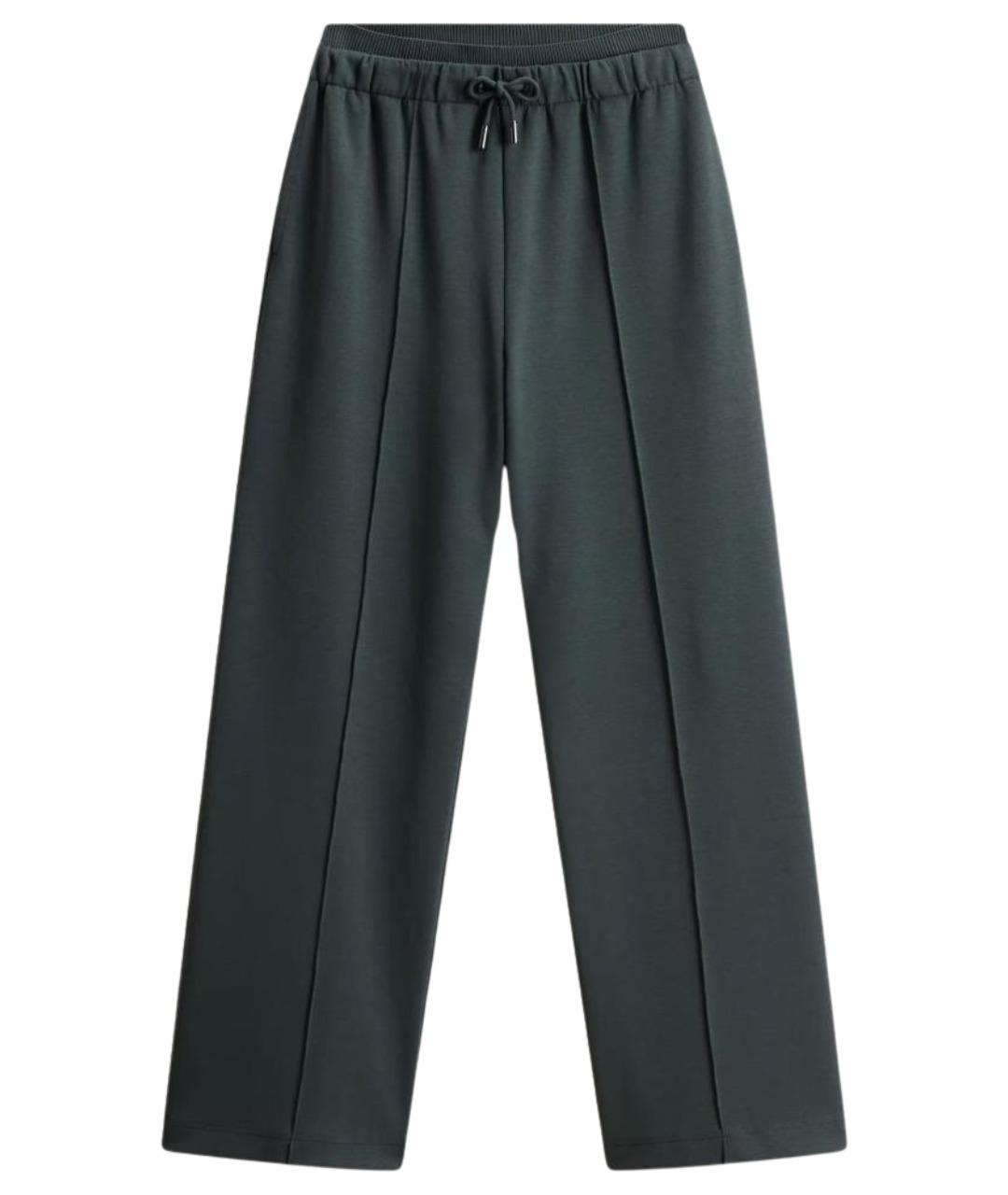 WOOLRICH Зеленые хлопковые прямые брюки, фото 1