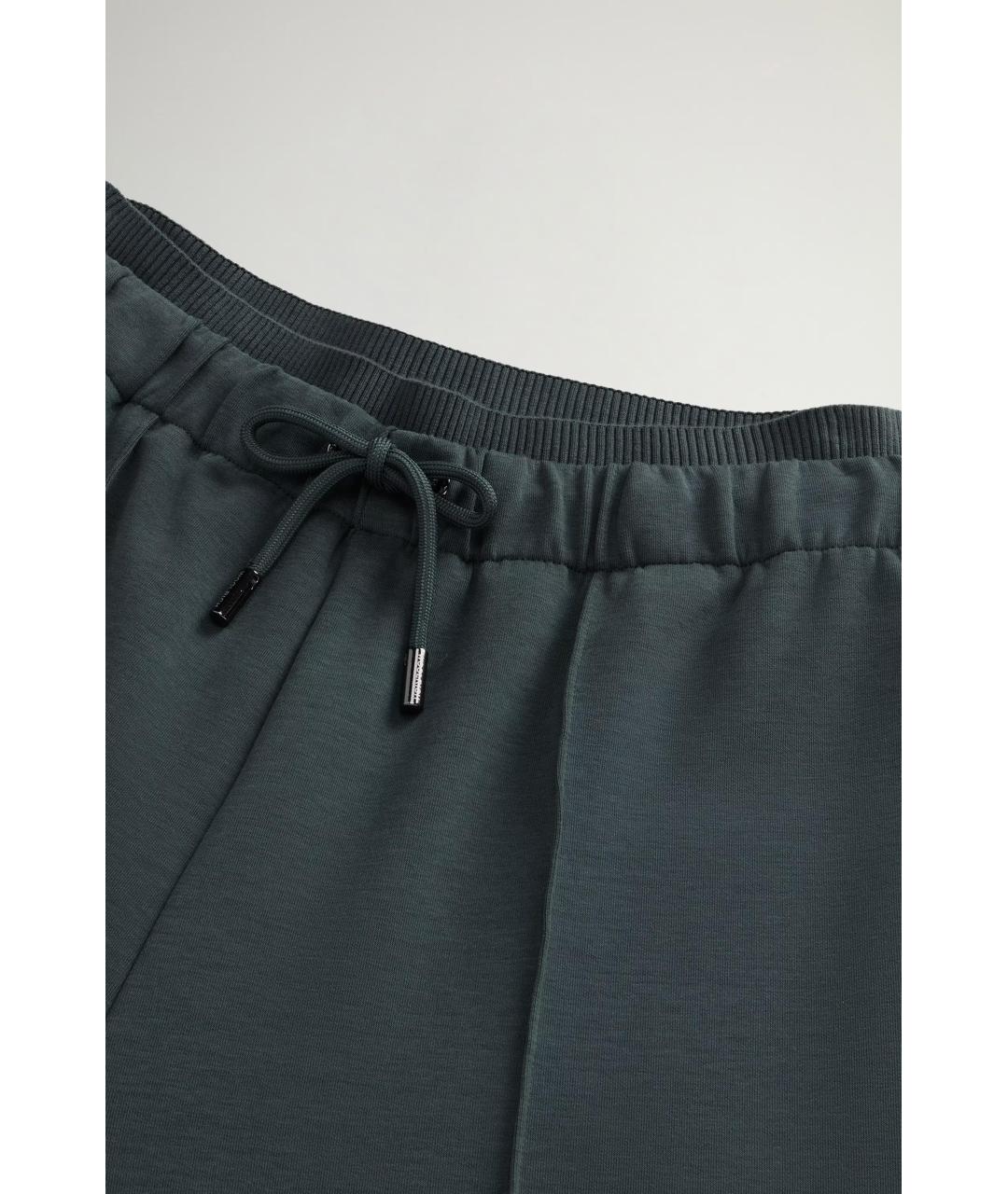 WOOLRICH Зеленые хлопковые прямые брюки, фото 3