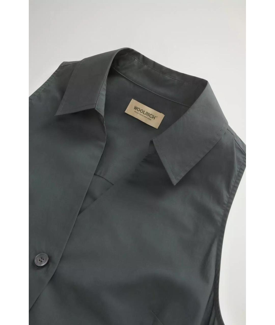 WOOLRICH Зеленые хлопковое повседневное платье, фото 2