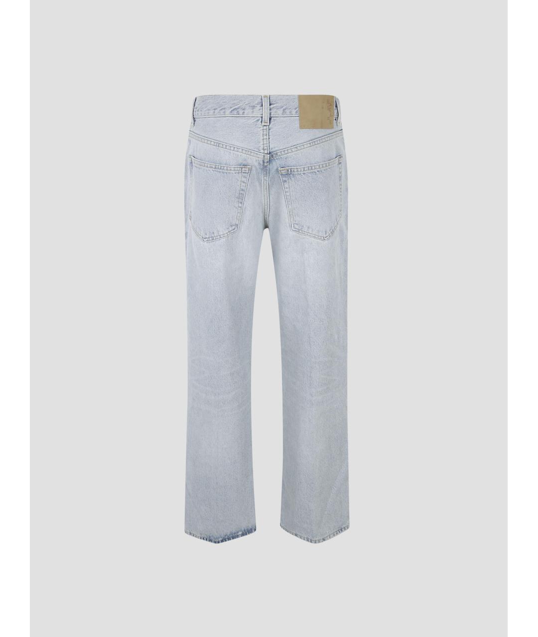 HAIKURE Голубые хлопковые прямые джинсы, фото 2