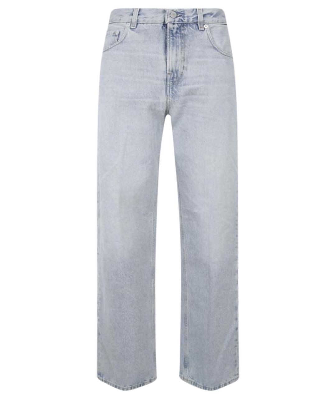 HAIKURE Голубые хлопковые прямые джинсы, фото 1