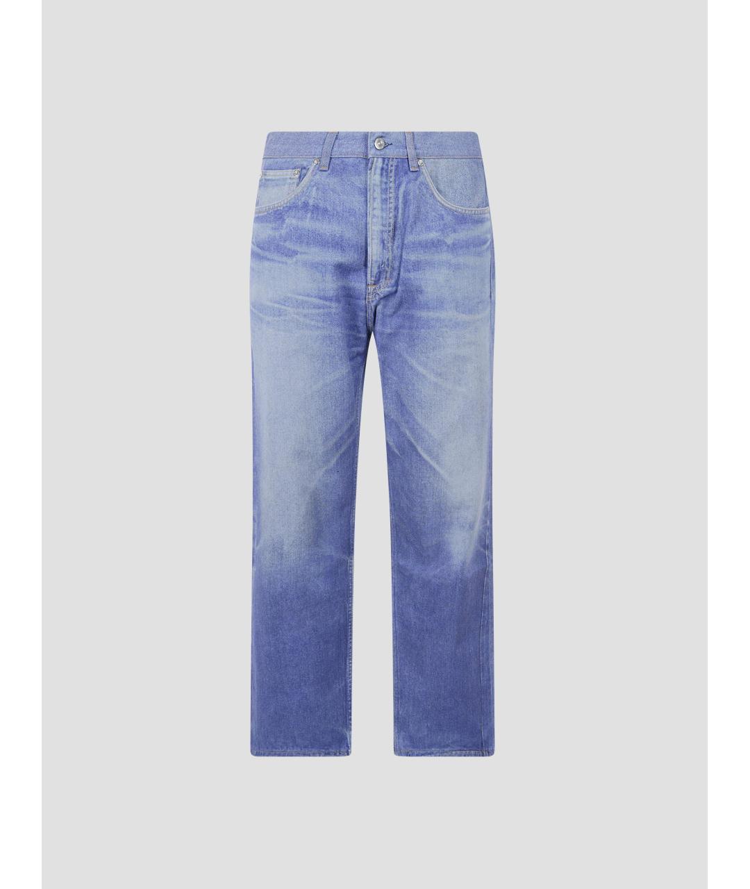 OUR LEGACY Синие хлопковые прямые джинсы, фото 4