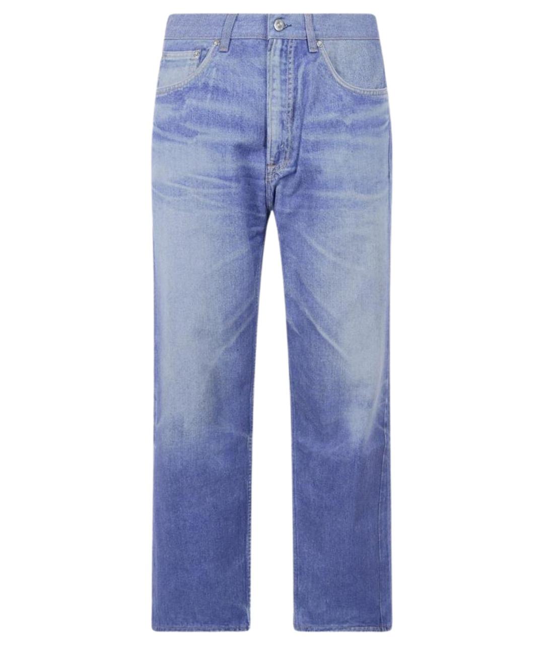 OUR LEGACY Синие хлопковые прямые джинсы, фото 1