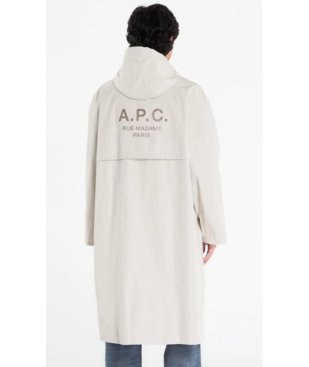 A.P.C. Бежевая полиэстеровая парка, фото 2