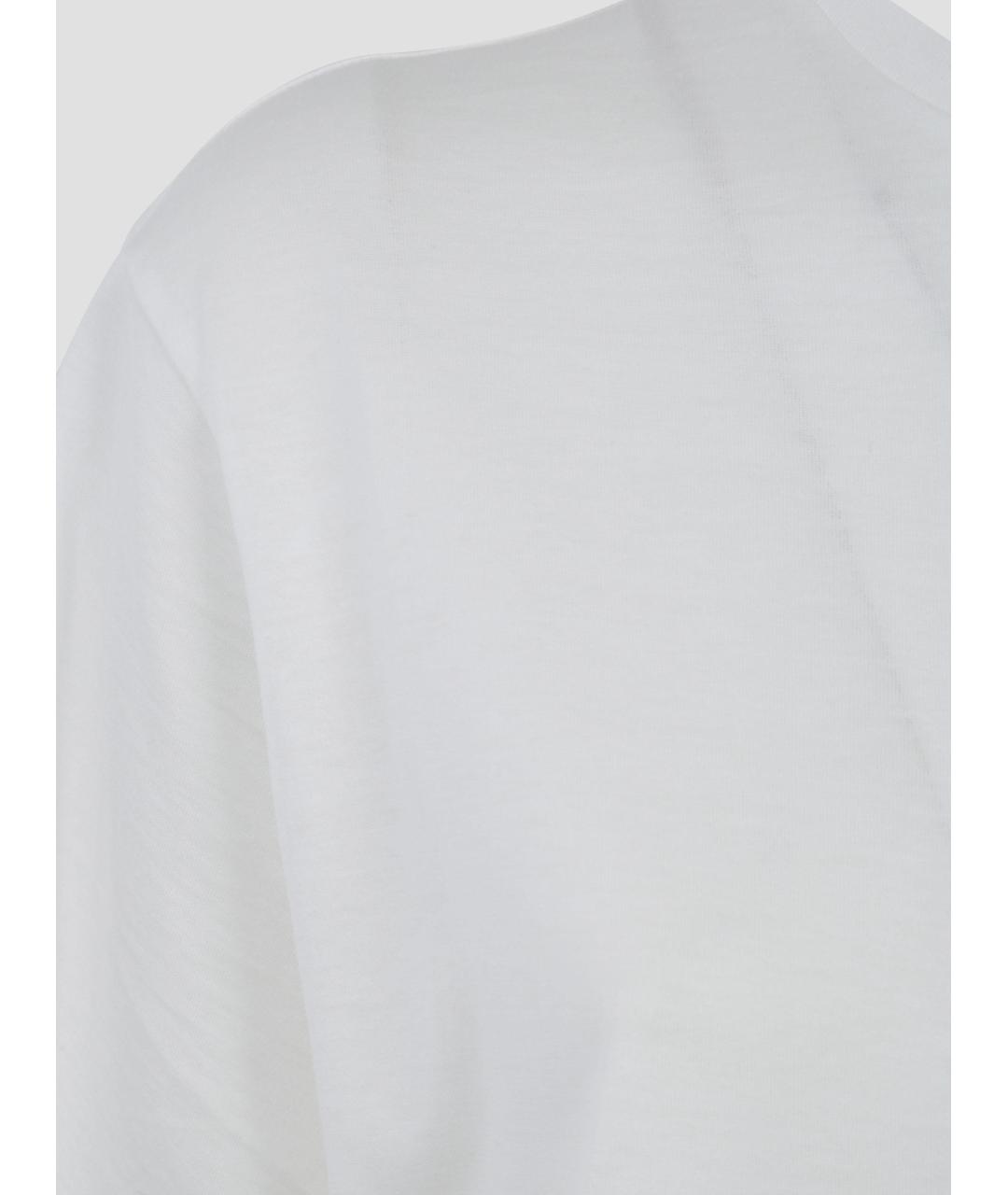 THE FRANKIE SHOP Белая хлопковая футболка, фото 3