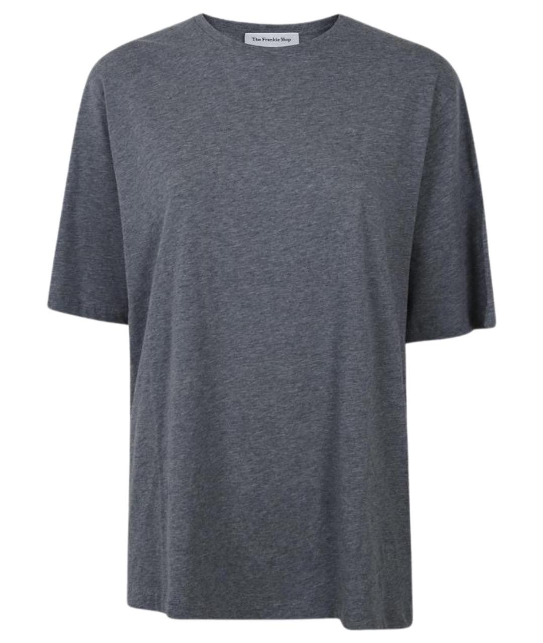 THE FRANKIE SHOP Серая хлопковая футболка, фото 1