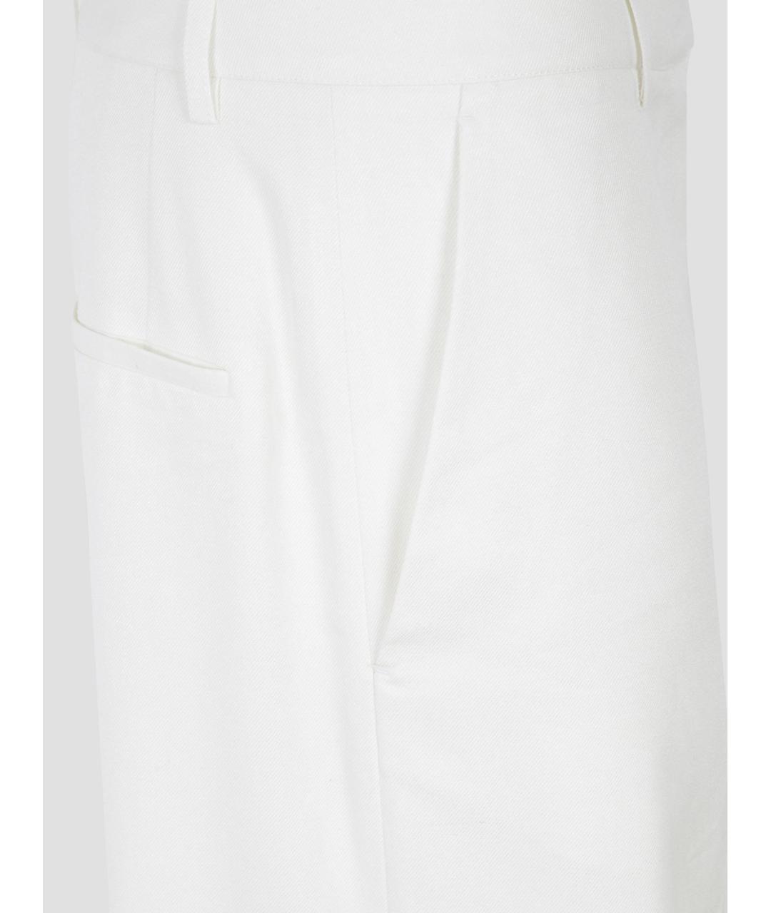 THE FRANKIE SHOP Белые вискозные прямые брюки, фото 3
