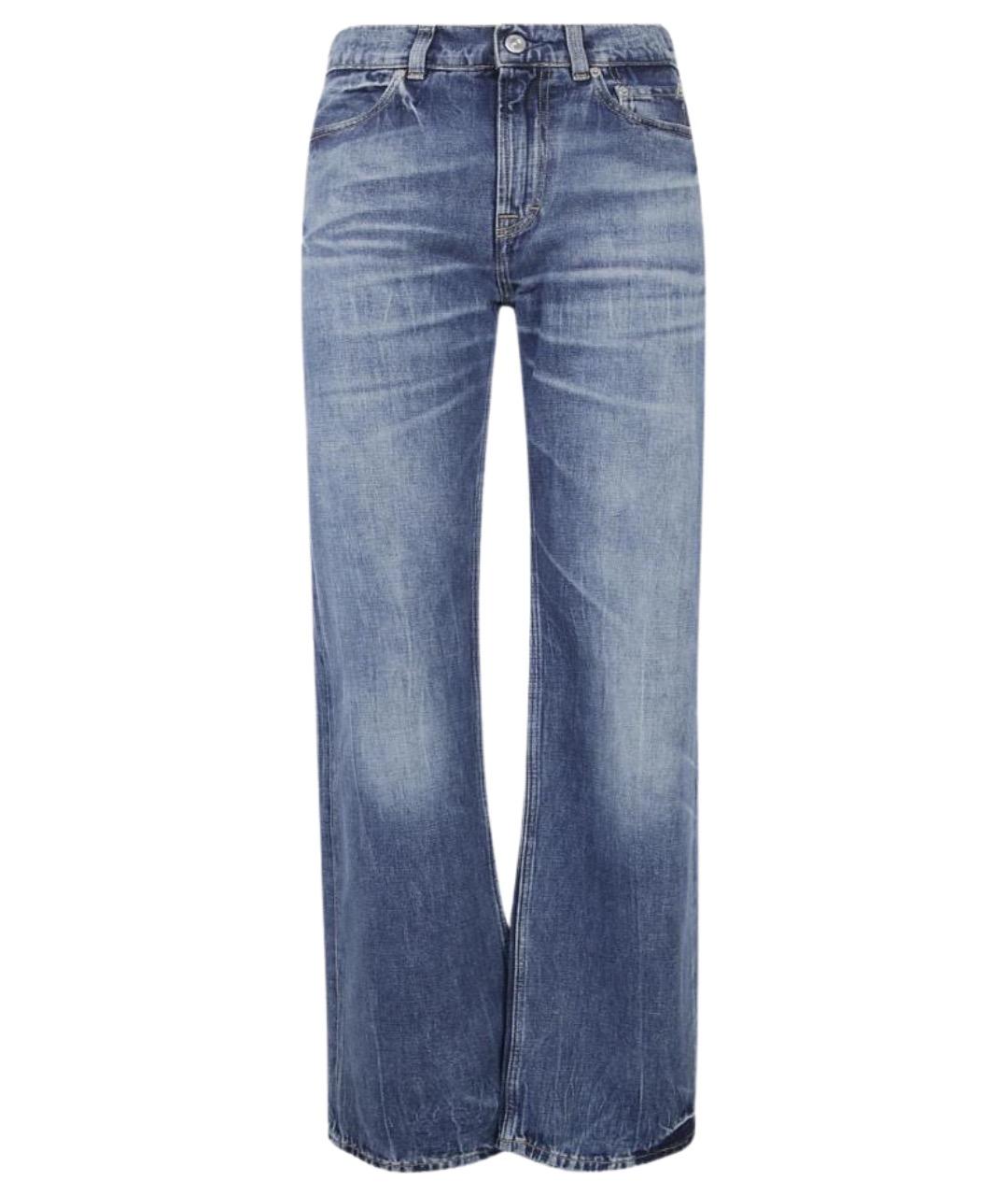 OUR LEGACY Синие хлопковые прямые джинсы, фото 1