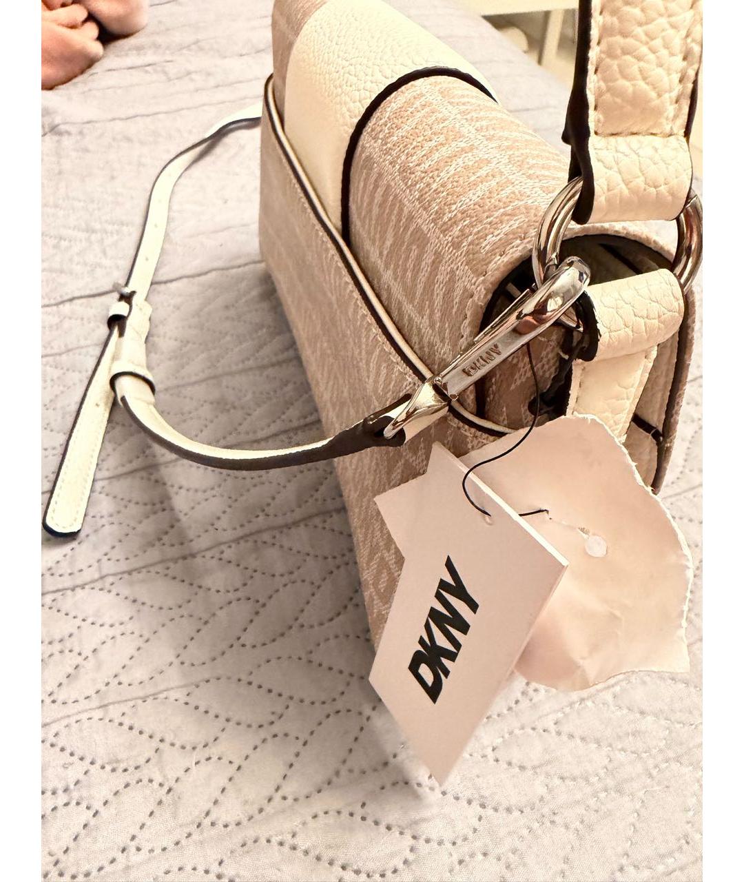 DKNY Бежевая сумка через плечо, фото 4