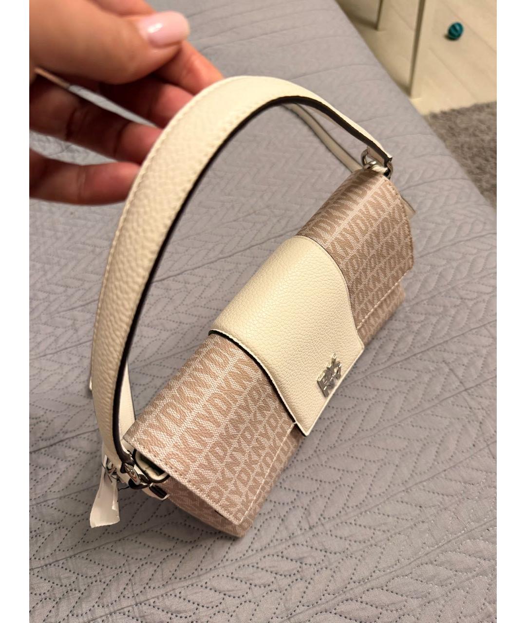 DKNY Бежевая сумка через плечо, фото 2