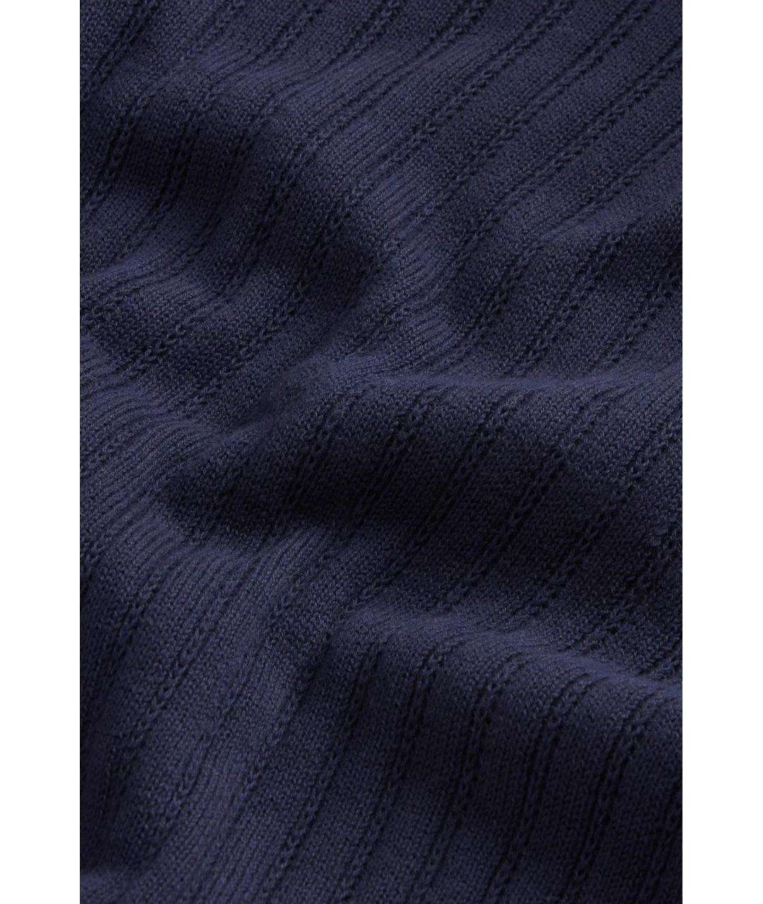 WOOLRICH Синий хлопковый кардиган, фото 2