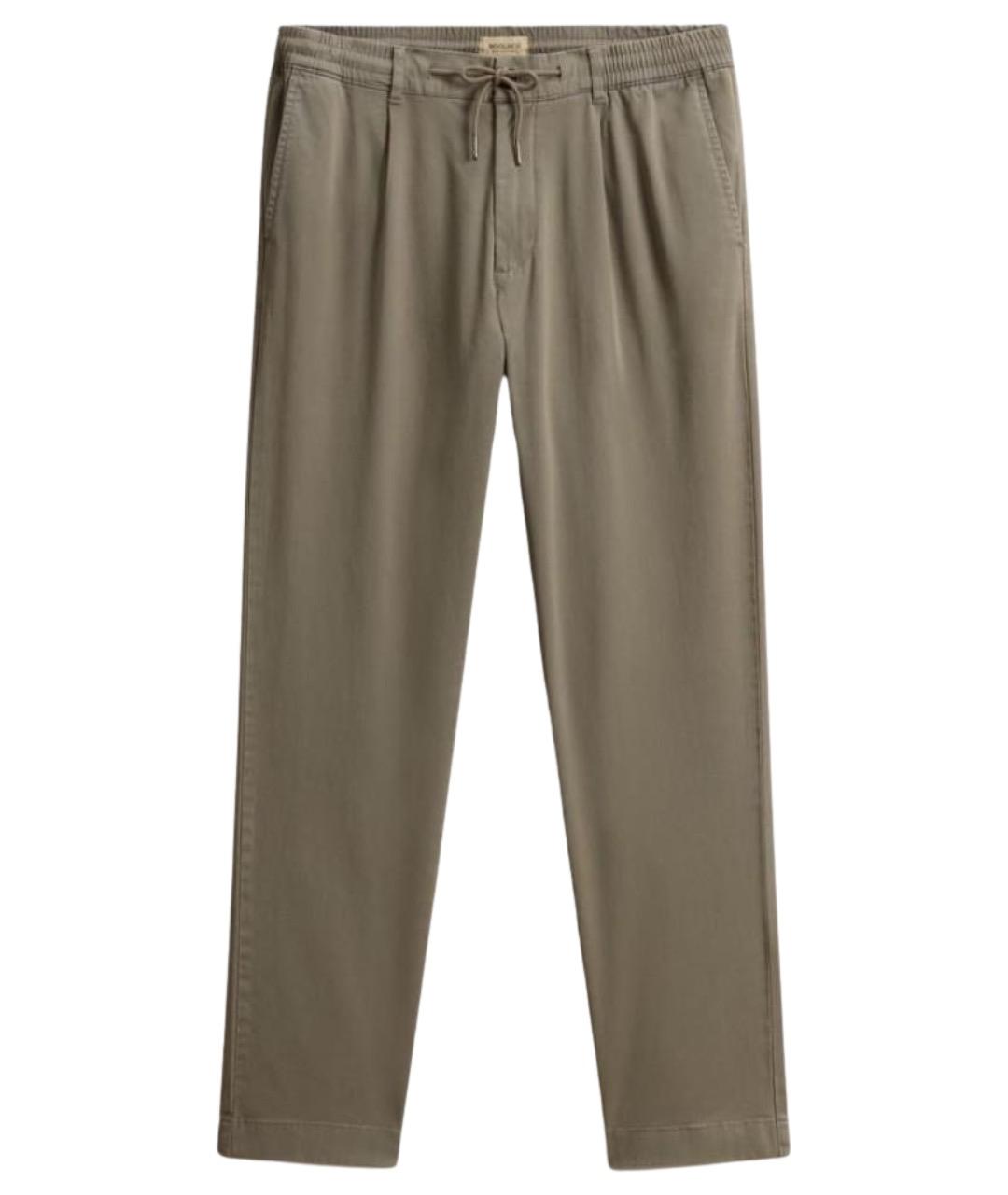 WOOLRICH Хаки хлопковые повседневные брюки, фото 5