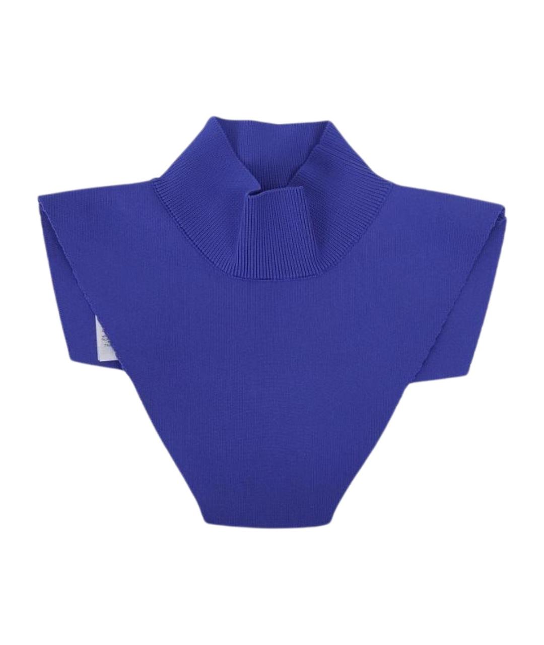 JIL SANDER Синяя полиэстеровая рубашка, фото 1