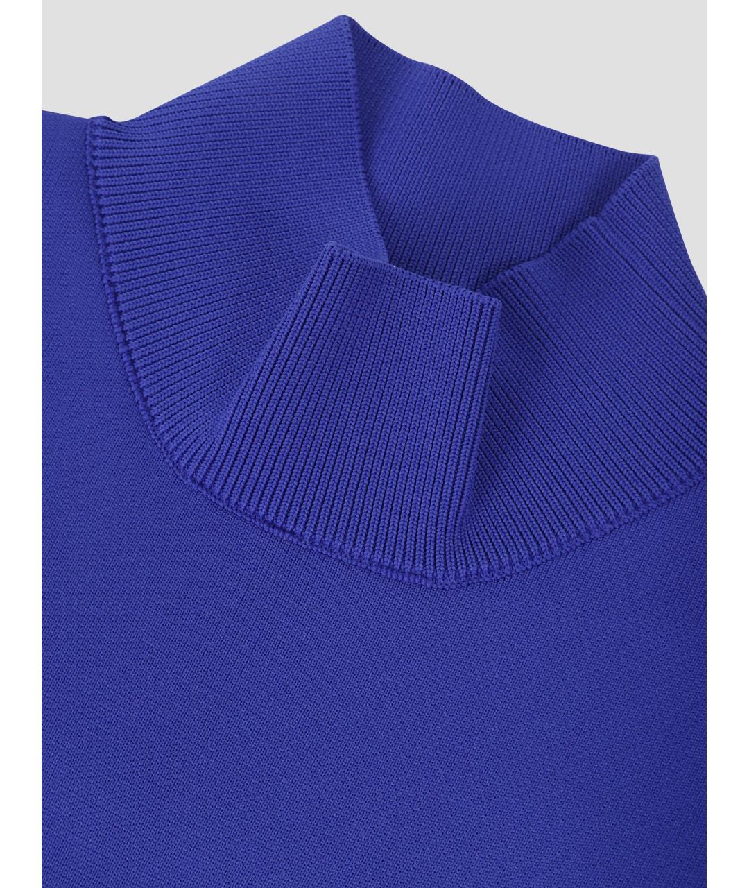 JIL SANDER Синяя полиэстеровая рубашка, фото 3