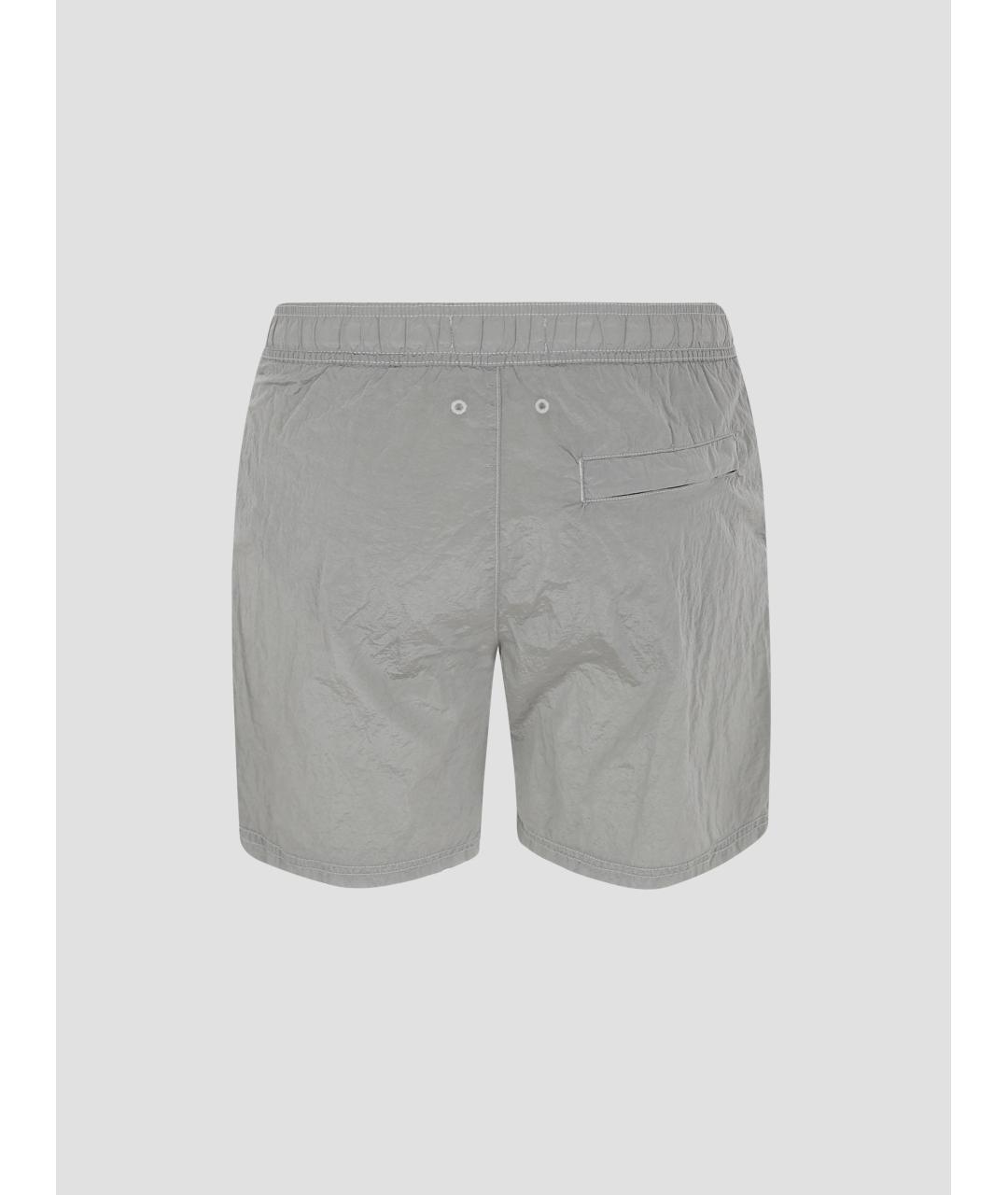 STONE ISLAND Черные полиамидовые шорты, фото 2