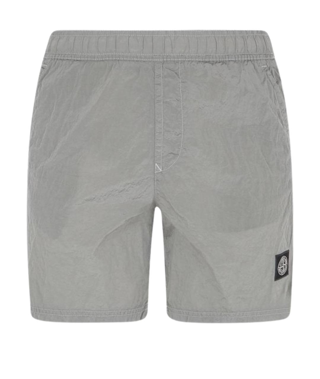 STONE ISLAND Черные полиамидовые шорты, фото 1