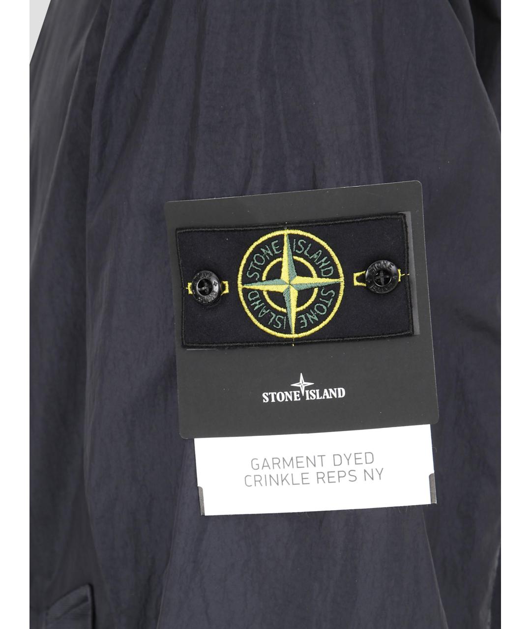 STONE ISLAND Синяя полиамидовая куртка, фото 3