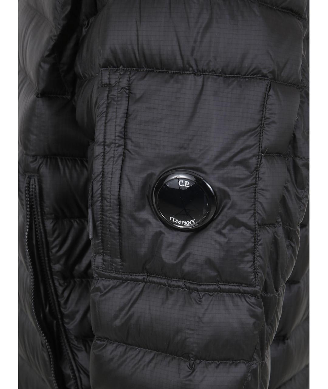 CP COMPANY Черная полиэстеровая куртка, фото 2