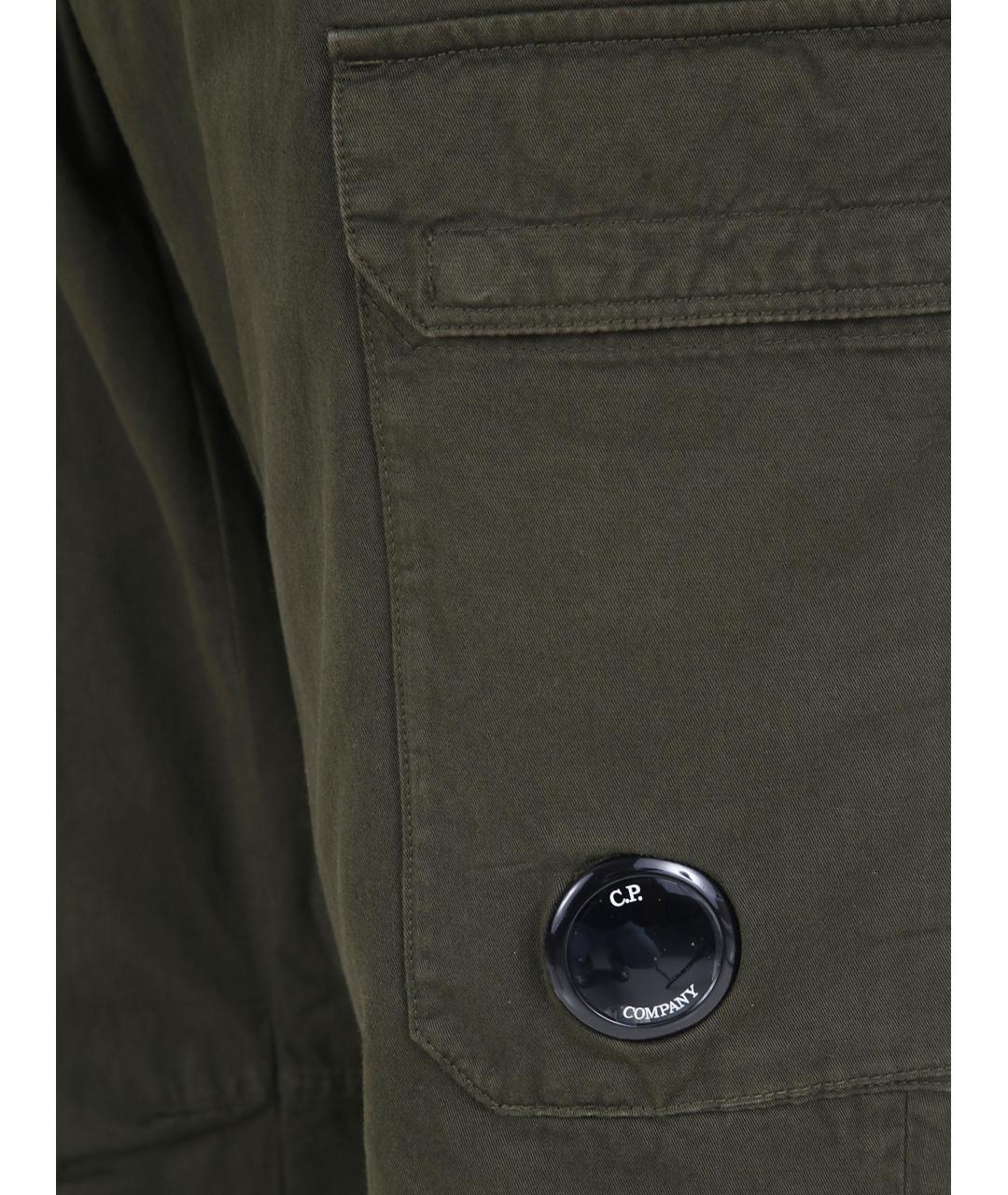 CP COMPANY Зеленые хлопковые повседневные брюки, фото 3