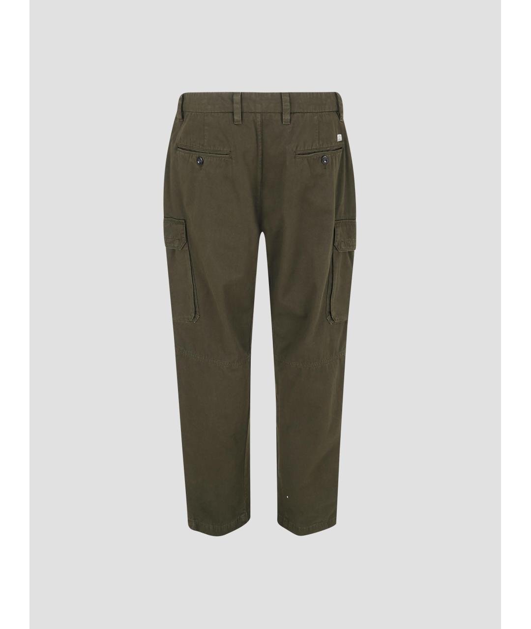 CP COMPANY Зеленые хлопковые повседневные брюки, фото 2
