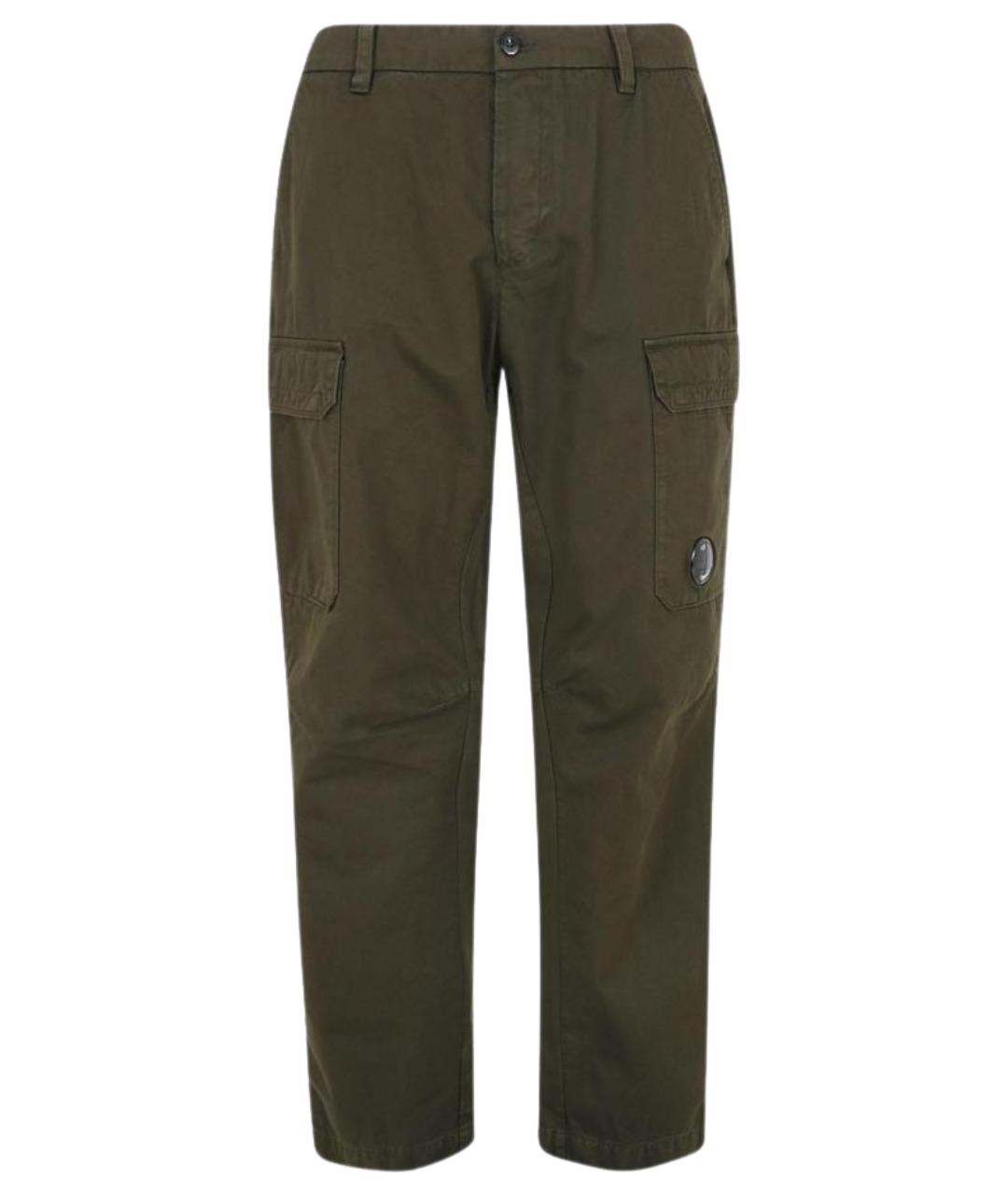 CP COMPANY Зеленые хлопковые повседневные брюки, фото 1