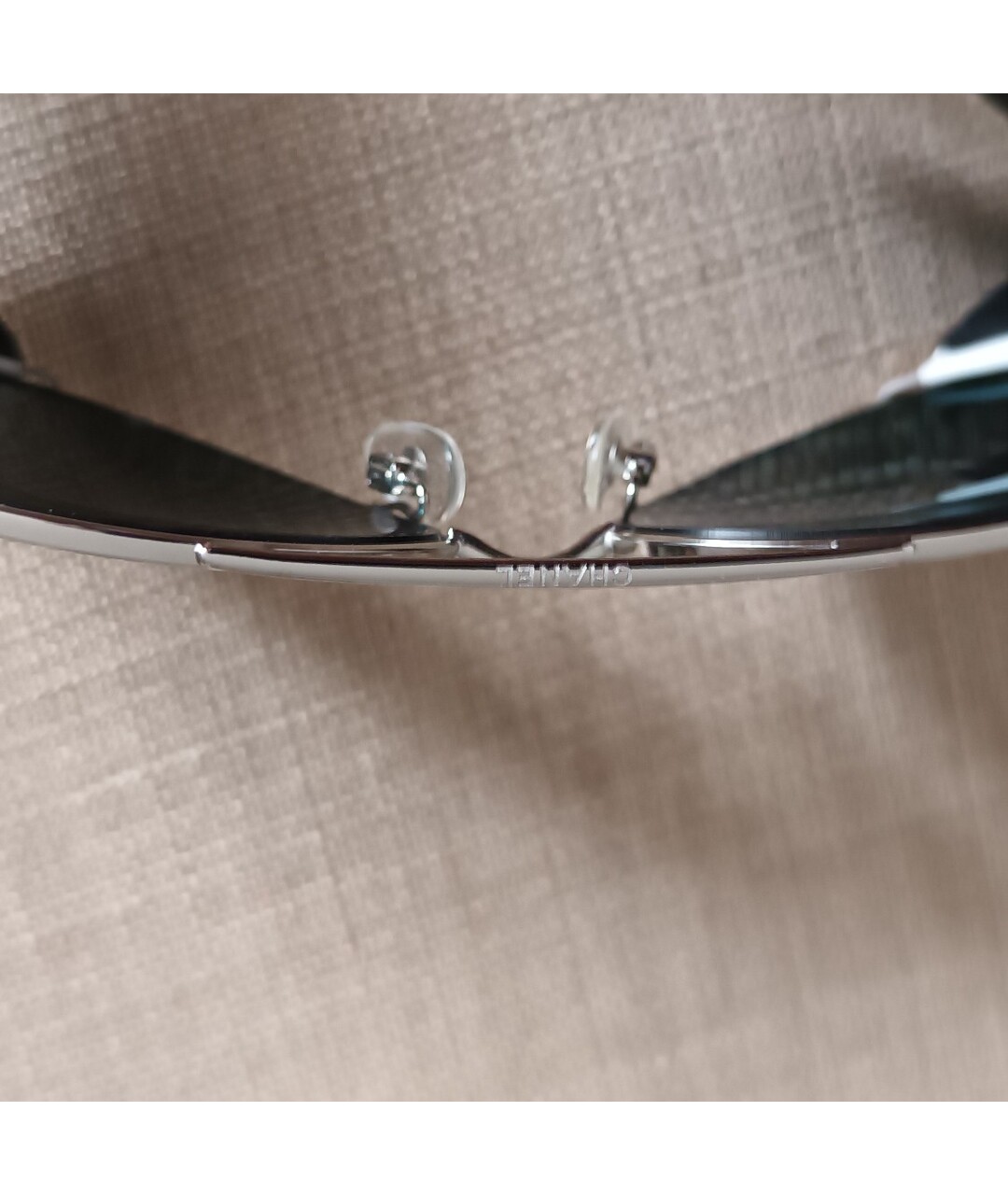 CHANEL PRE-OWNED Серебряные солнцезащитные очки, фото 3