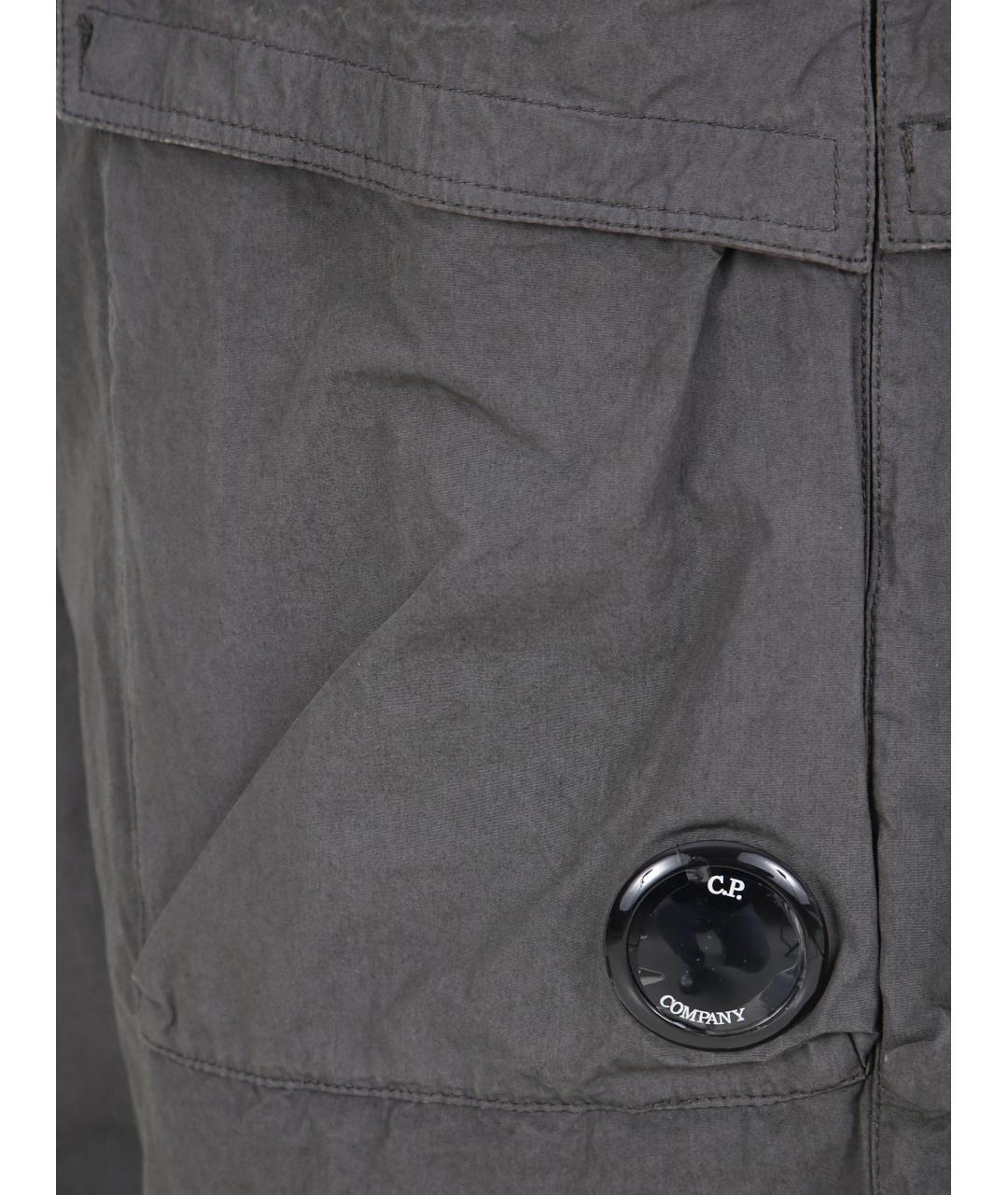 CP COMPANY Серые хлопковые повседневные брюки, фото 3