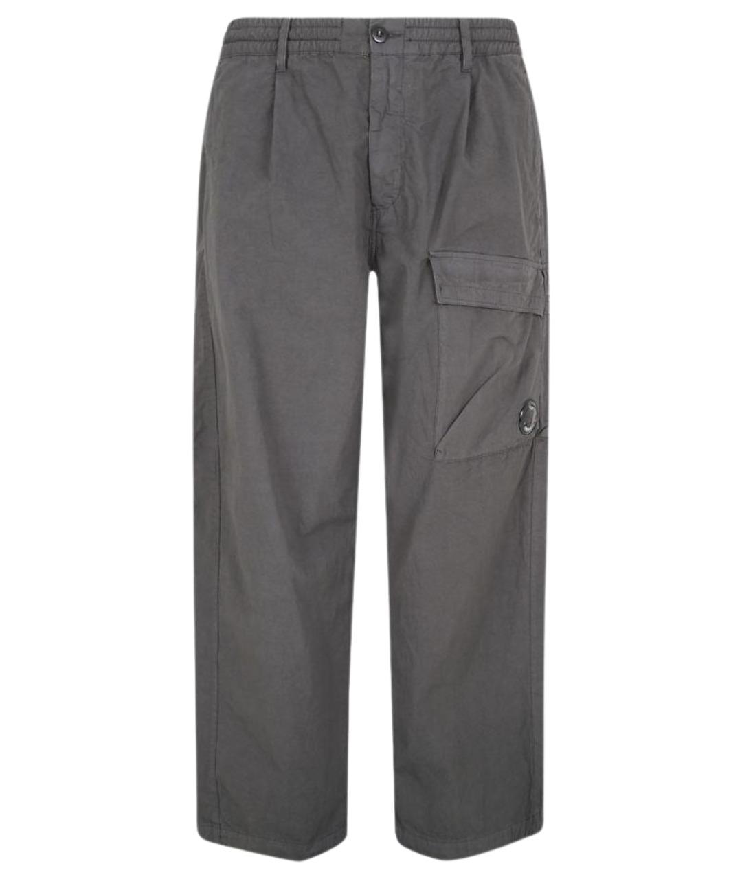 CP COMPANY Серые хлопковые повседневные брюки, фото 1