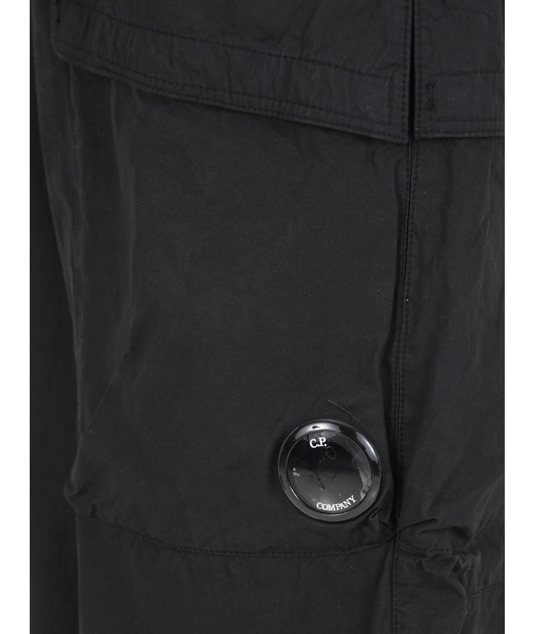 CP COMPANY Черные хлопковые повседневные брюки, фото 3