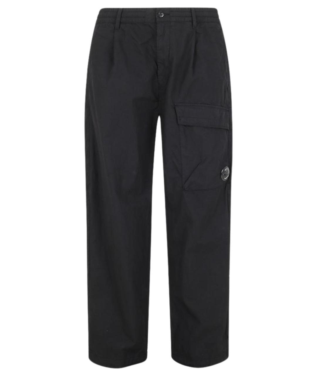 CP COMPANY Черные хлопковые повседневные брюки, фото 1