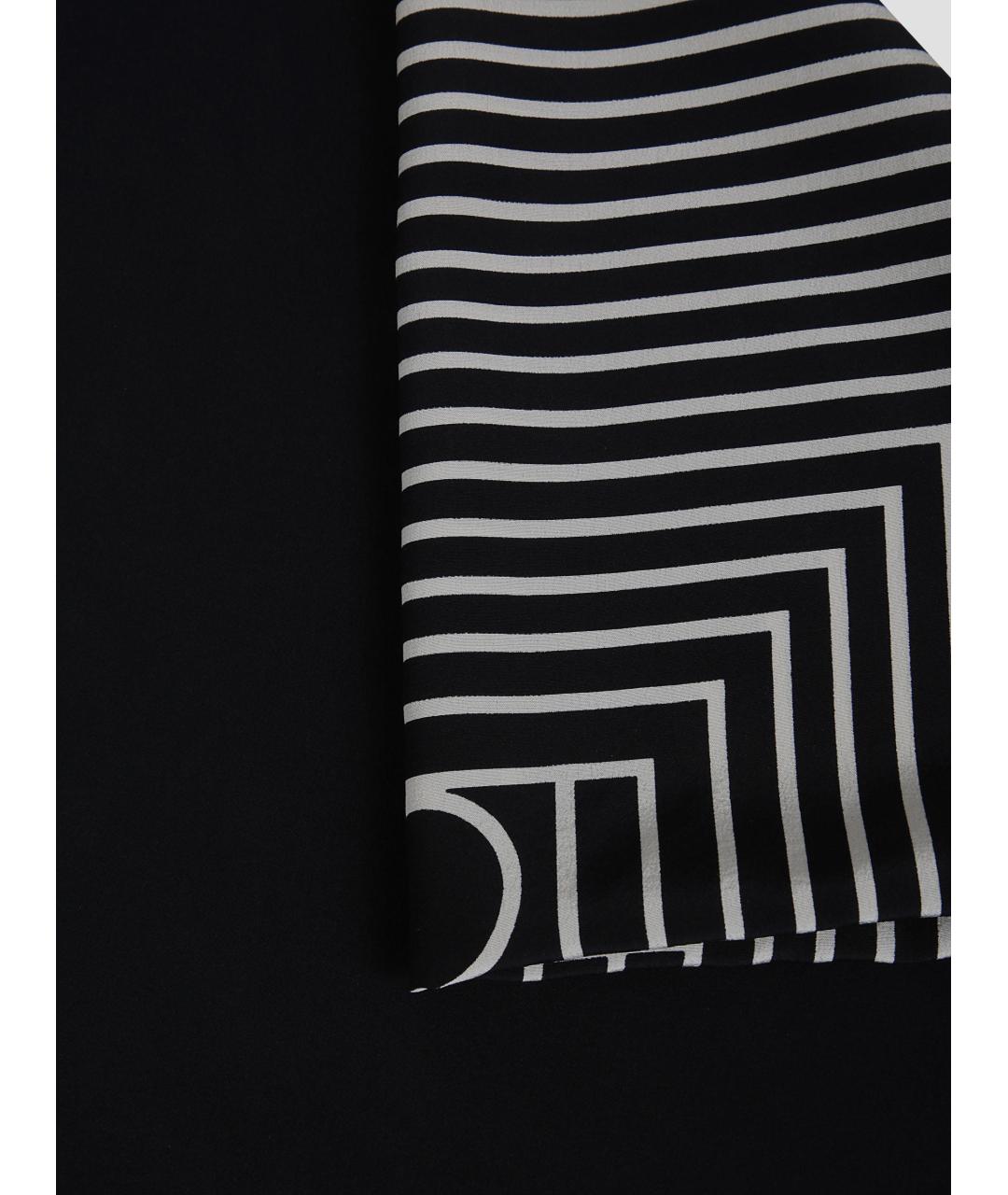 TOTEME Черный шелковый шарф, фото 2