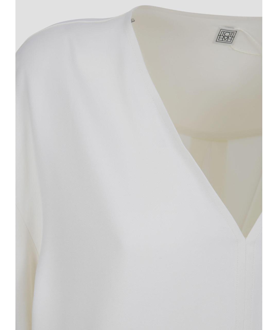 TOTEME Белая вискозная рубашка, фото 3