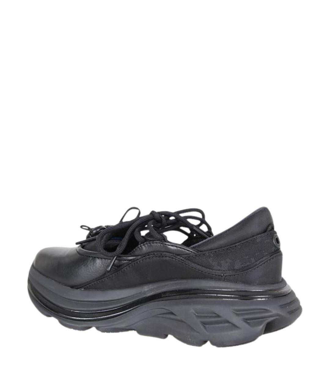 HOKA Черные текстильные низкие кроссовки / кеды, фото 3