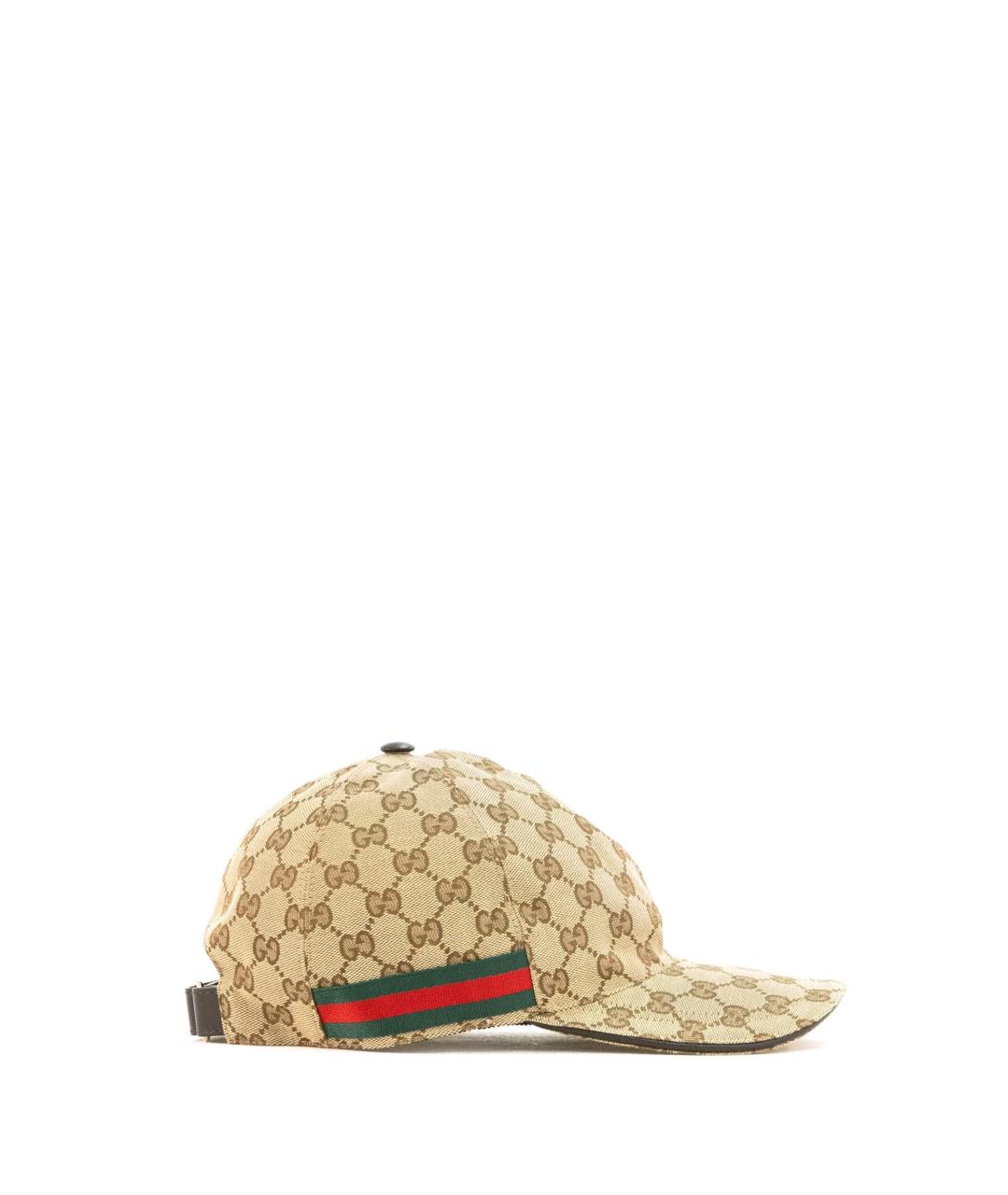 GUCCI Бежевая синтетическая кепка/бейсболка, фото 2