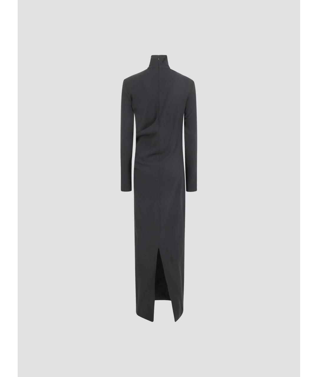 TOTEME Черное вискозное повседневное платье, фото 2