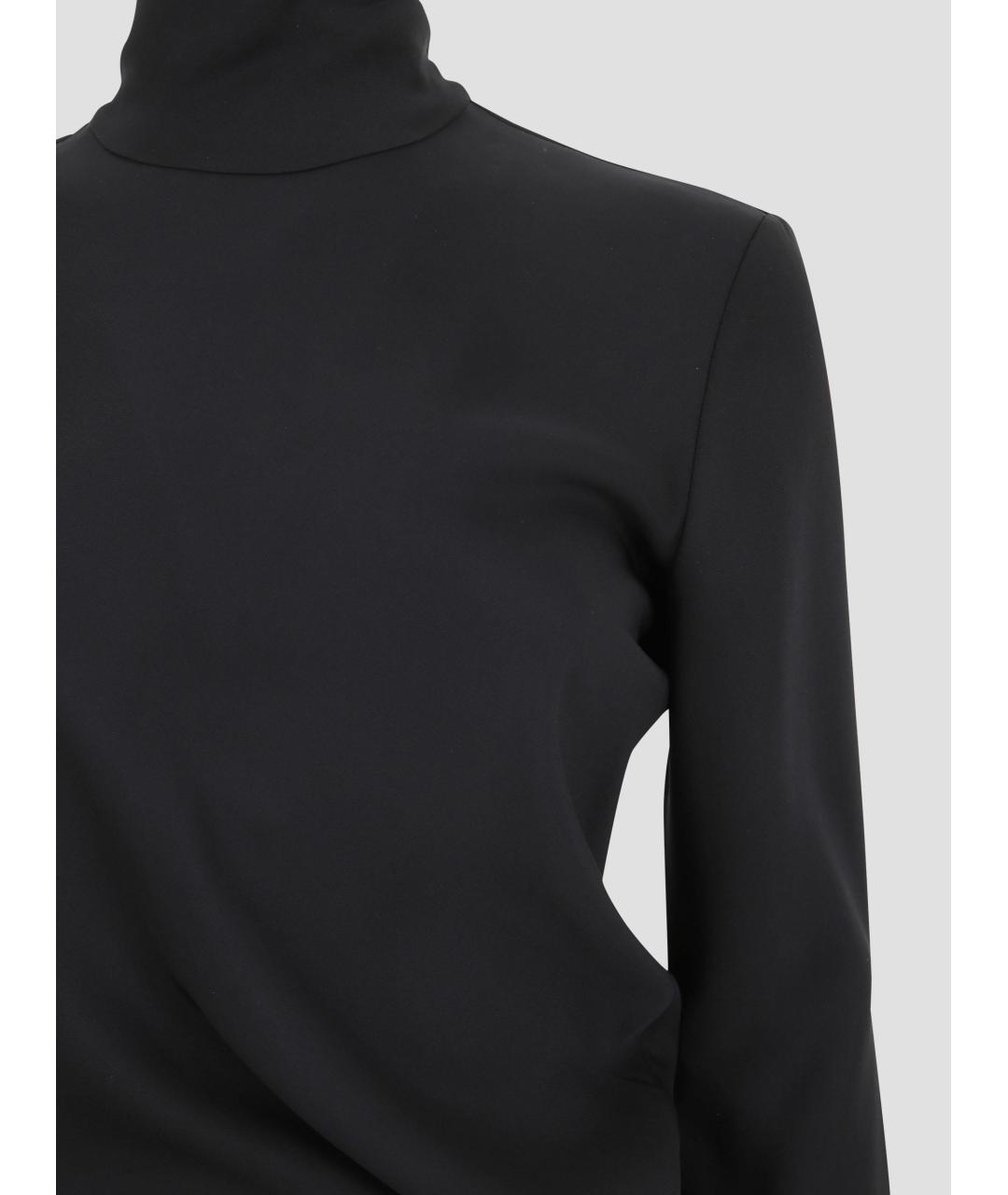 TOTEME Черное вискозное повседневное платье, фото 3